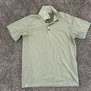 lululemon mens green golf tee